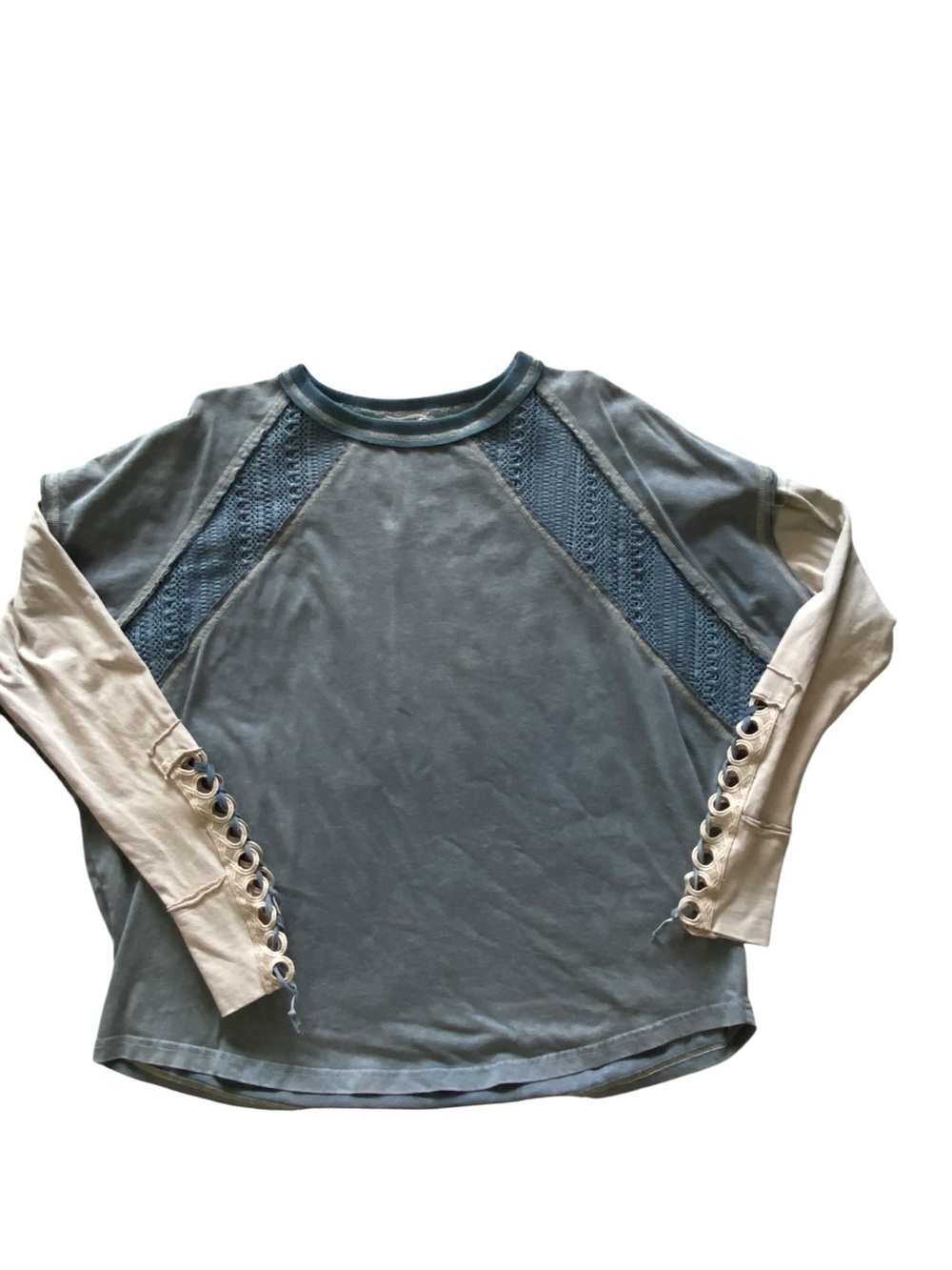 Oli & Hali Long Sleeve Lace up Shirt L